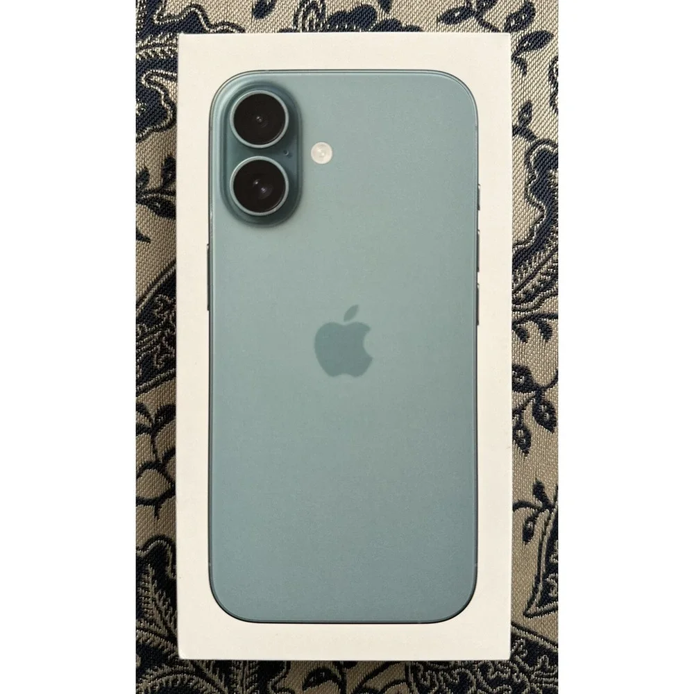 Apple A3081 Model - iPhone 16 Teal 128gb - Empty Box ONLY